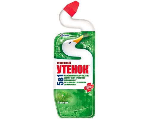 Средство чистящее для кафеля и сантехники 5в1 Лесной 500мл Туалетный Утенок Средство чистящее для кафеля и сантехники 5в1 Лесной 500мл Туалетный Утенок