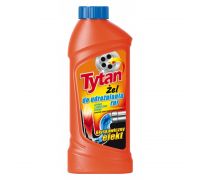 Средство для прочистки труб Активный гель 1л Tytan