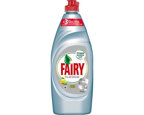 Средство моющее для посуды Platinum Лимон и лайм 650мл Fairy Средство моющее для посуды Platinum Лимон и лайм 650мл Fairy