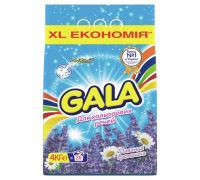 Порошок для стирки автомат Color Лаванда и ромашка 4кг Gala