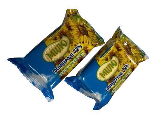 Мило господарське біле 72% Вищий сорт в упаковці (200г)