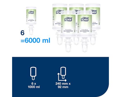 Мыло-пена для рук Clarity S4 1л Tork 520201