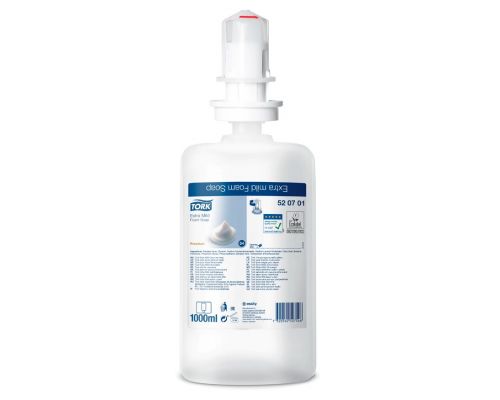 Мыло пена ультра-мягкое для рук Premium S4 без запаха и цвета 1л Tork 520701 Мыло пена ультра-мягкое для рук Premium S4 без запаха и цвета 1л Tork 520701