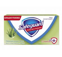 Мыло туалетное твердое Нежный уход с Алоэ 125г Safeguard