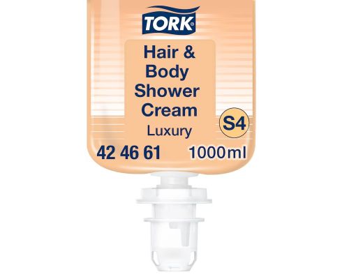 Мыло-крем для душа для тела и волос Luxury  S4 1л Tork 424661