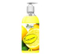 Мыло жидкое белый лимон с дозатором 500мл Ecolan
