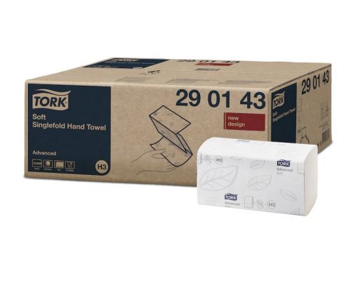 Рушники паперові листові Advanced H3, V білі 2-х сл 250л Tork 290143