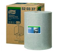 Материал нетканый в рулоне для удаления масла и жира W1,W2,W3 серый 148м Tork 520337