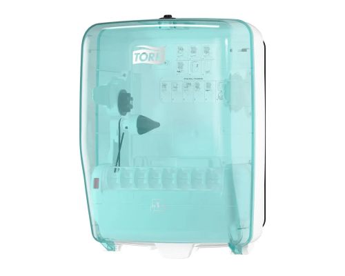 Диспенсер рулонных полотенец пластик голубой Tork Performance 651420 Диспенсер рулонных полотенец пластик голубой Tork Performance 651420