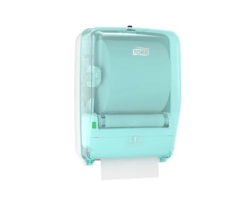 Диспенсер рулонных полотенец пластик голубой Tork Performance 651420 Диспенсер рулонных полотенец пластик голубой Tork Performance 651420