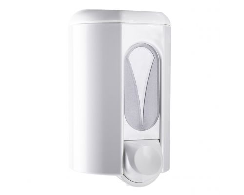 Дозатор жидкого мыла пластик белый 1,1л Mar Plast 563win2