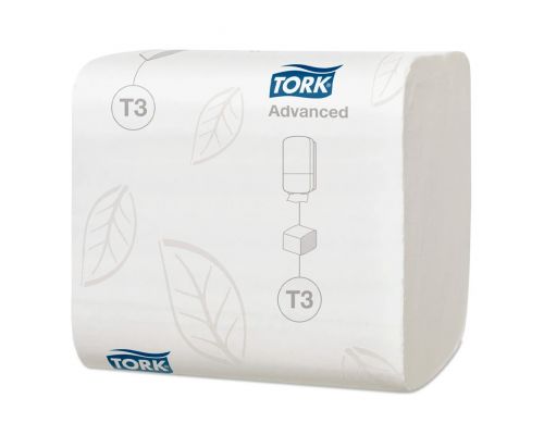 Бумага туалетная белая листовая Advanced T3, 2 слоя 242л Tork 114271 Бумага туалетная белая листовая Advanced T3, 2 слоя 242л Tork 114271