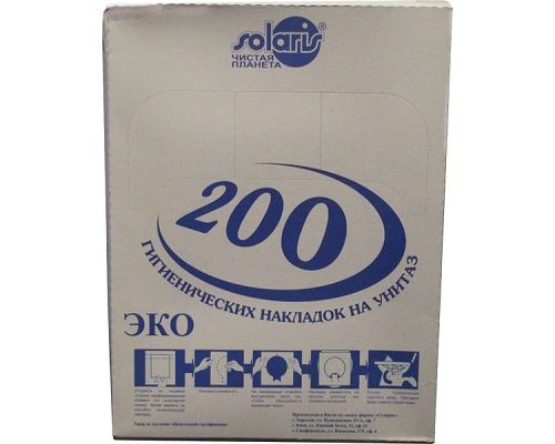Накладки на унитаз 1/4 200шт серые ZG КТ-200МК