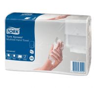 Рушники паперові листові м'які Advanced H2, Z білі 2 шари 190л Tork Xpress 471117
