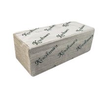 Рушники паперові листові V сірі 1 шар 25*23см 170л Кохавинка