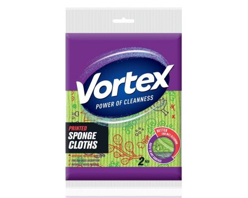 Салфетка целлюлозная универсальная с принтом 20*18см 2шт Vortex Салфетка целлюлозная универсальная с принтом 20*18см 2шт Vortex