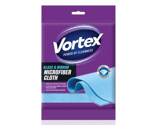 Салфетка микрофибра для стекла и зеркал 35*35см 1шт Vortex Салфетка микрофибра для стекла и зеркал 35*35см 1шт Vortex