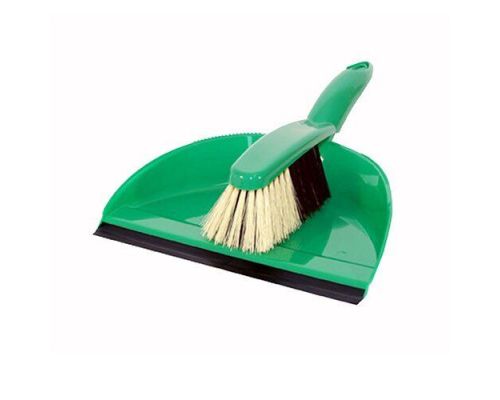 Комплект для уборки YAGA пластик совок + щетка с резинкой AGD 1071