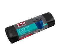 Пакеты для мусора с ушками черные LD 120л 10шт 70*110см PROservice