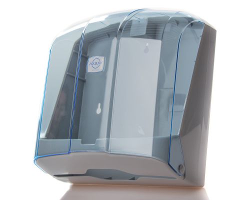 Диспенсер листовых полотенец Z, V пластик прозрачный Vialli K.4-T