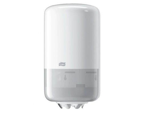 Диспенсер мини рулонных полотенец с центр витяжкой Elevation M1 пластик белый Tork 558000 Диспенсер мини рулонных полотенец с центр витяжкой Elevation M1 пластик белый Tork 558000