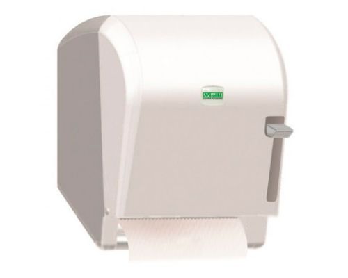 Диспенсер рулонных полотенец пластик белый Vialli K.8