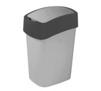 Ведро мусорное с крышкой FLIP BIN пластик 10л CUR 02170