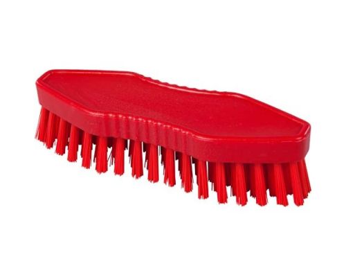 Щітка-скраб ручна FBK 15062 180х60 мм червона (жорсткий ворс)