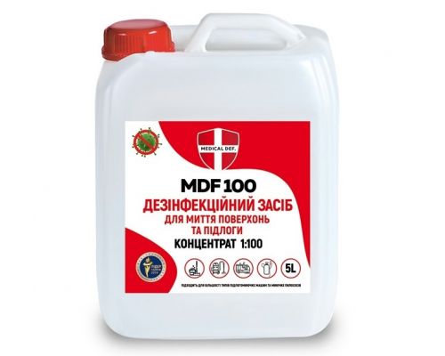 Дезинфицирующее средство для пола MDF 100 концентрат 5л Medical Def Дезинфицирующее средство для пола MDF 100 концентрат 5л Medical Def