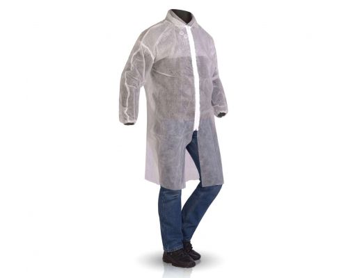 Халат одноразовый нетканый на молнии 25гр